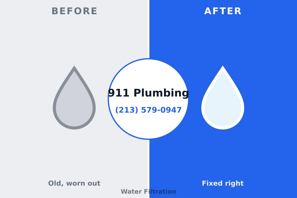 Before and after: plumbing company Dike, IA